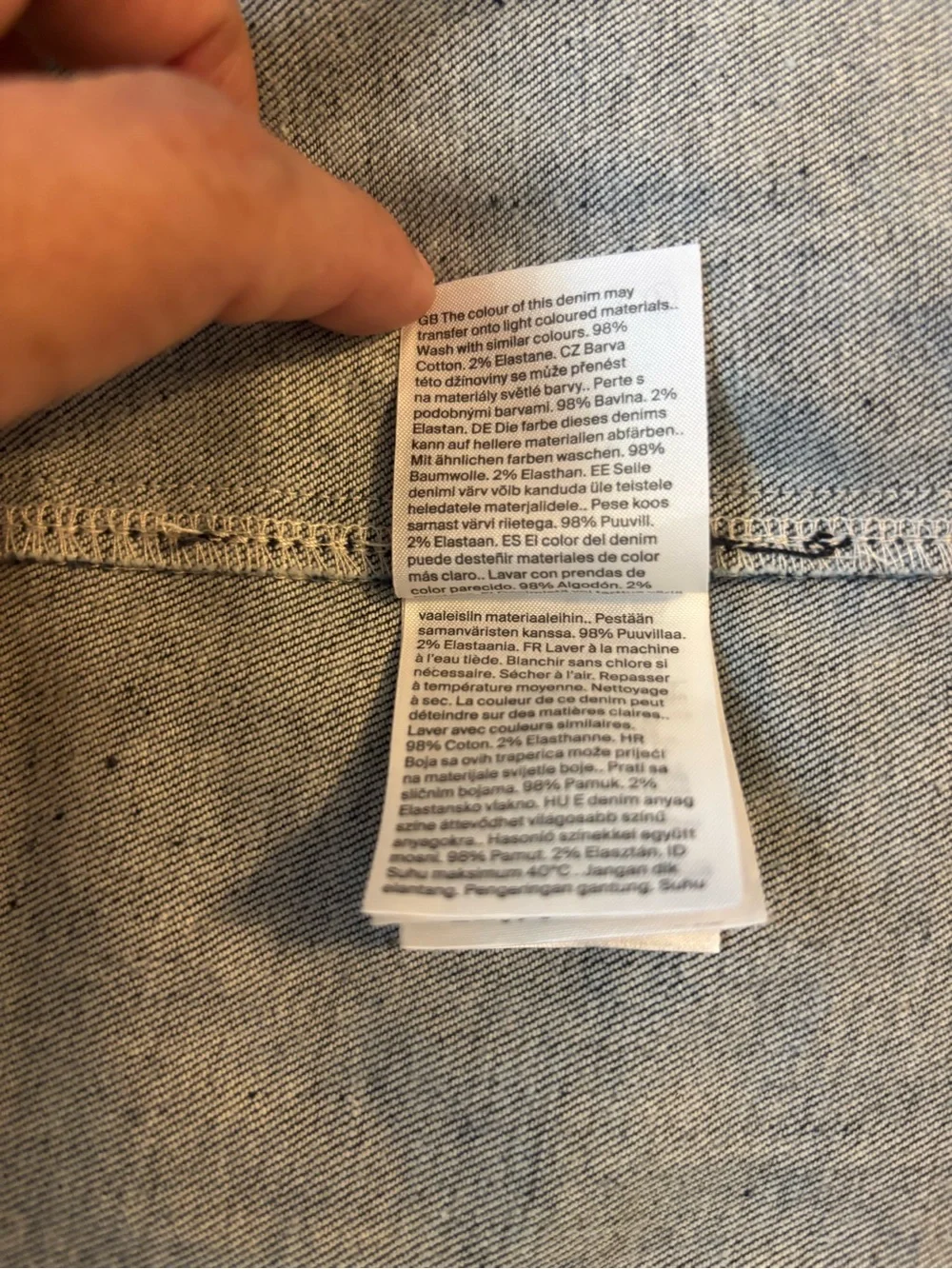 COS Dark Blue Denim Mini Skirt - Picture 11 of 12